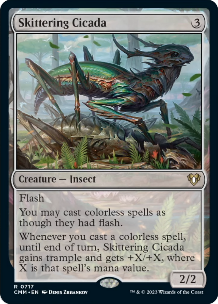 Skittering Cicada [Commander Masters] MTG Single Magic: The Gathering | Red Claw Gaming