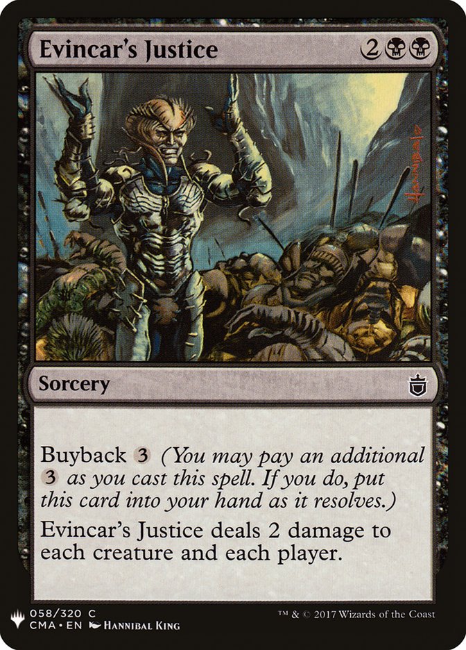 Evincar's Justice [Mystery Booster] MTG Single Magic: The Gathering | Red Claw Gaming