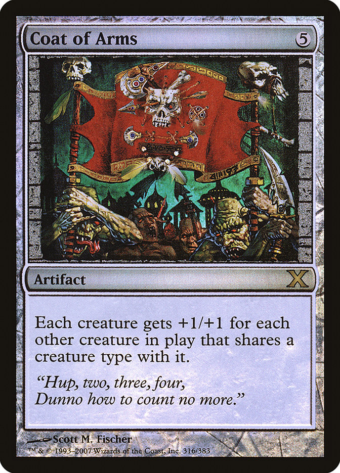 Coat of Arms (Premium Foil) [Tenth Edition] MTG Single Magic: The Gathering | Red Claw Gaming