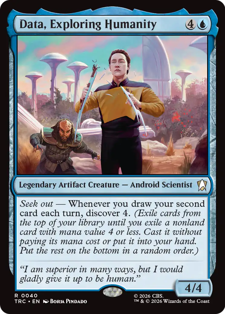 Data, Exploring Humanity (Surge Foil) [Star Trek Commander] | Red Claw Gaming