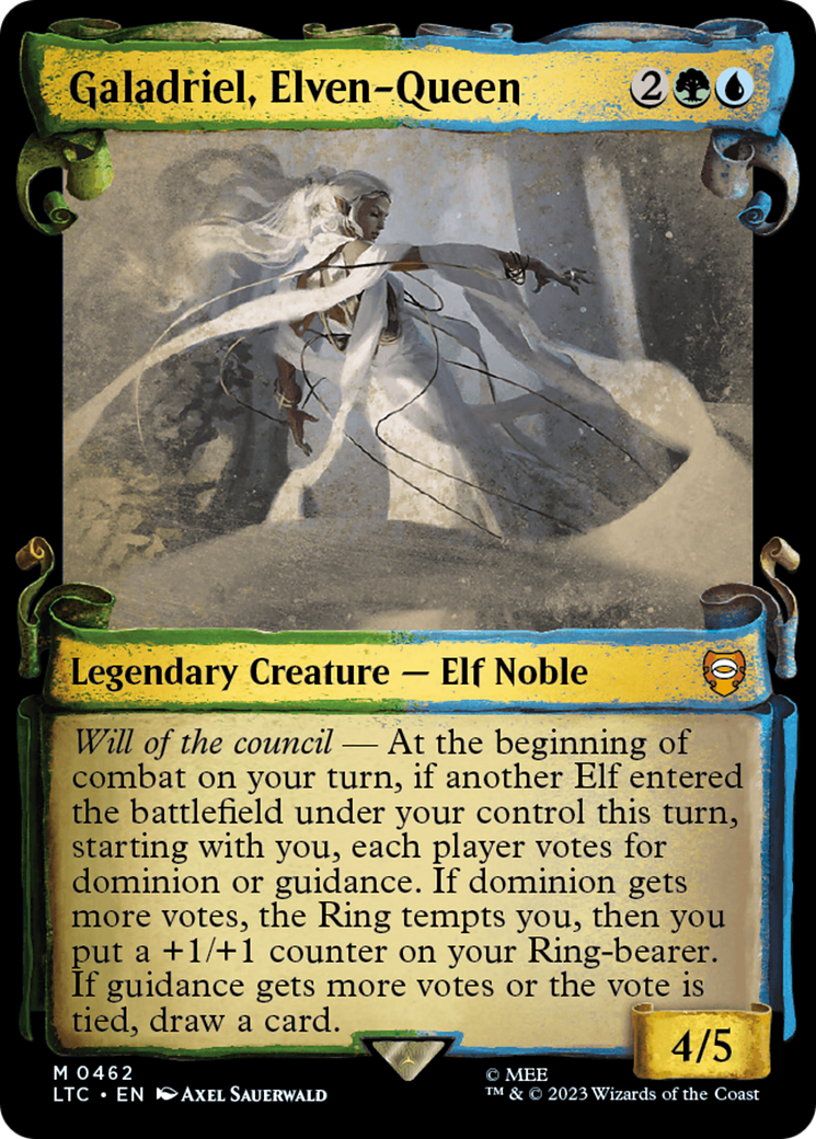 Galadriel, Elven-Queen [The Lord of the Rings: Tales of Middle-Earth Commander Showcase Scrolls] MTG Single Magic: The Gathering | Red Claw Gaming
