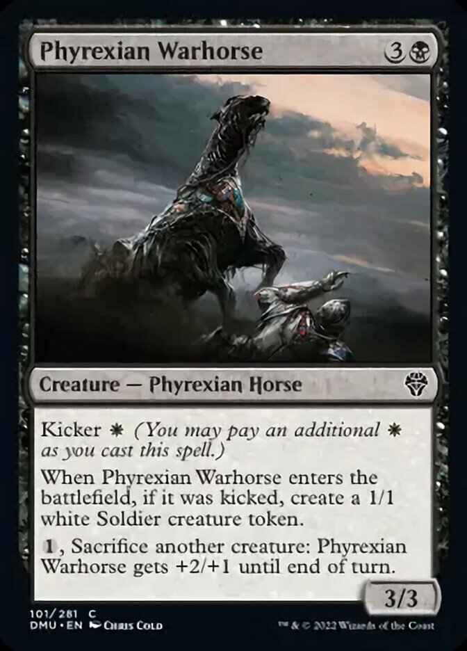 Phyrexian Warhorse [Dominaria United] MTG Single Magic: The Gathering | Red Claw Gaming