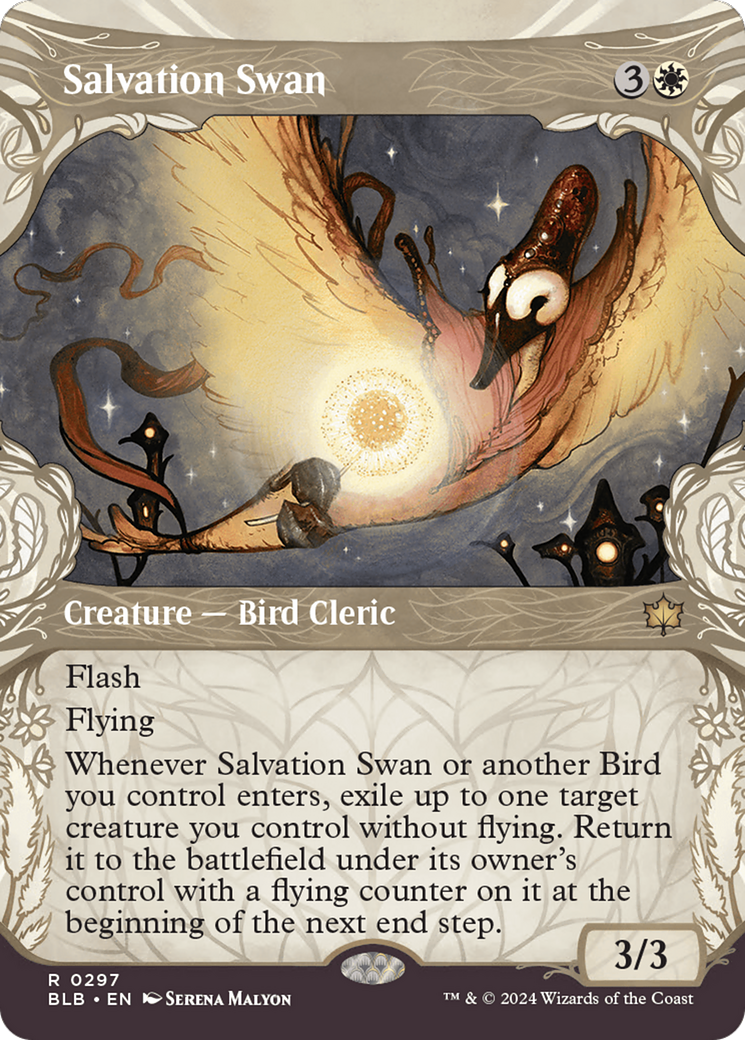 Salvation Swan (Showcase) [Bloomburrow] MTG Single Magic: The Gathering | Red Claw Gaming