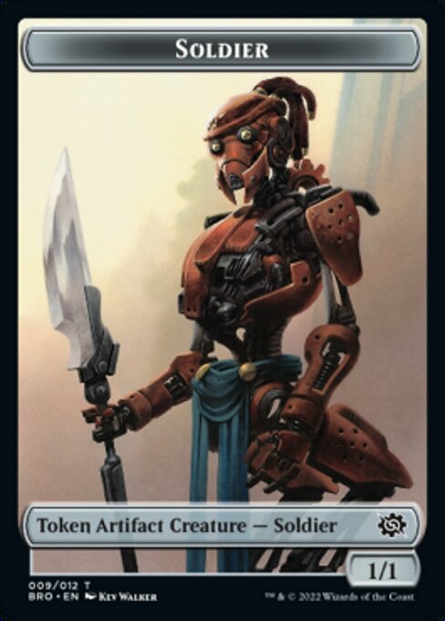 Powerstone // Soldier (009) Double-Sided Token [The Brothers' War Tokens] MTG Single Magic: The Gathering | Red Claw Gaming