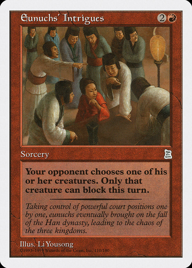Eunuchs' Intrigues [Portal Three Kingdoms] MTG Single Magic: The Gathering | Red Claw Gaming