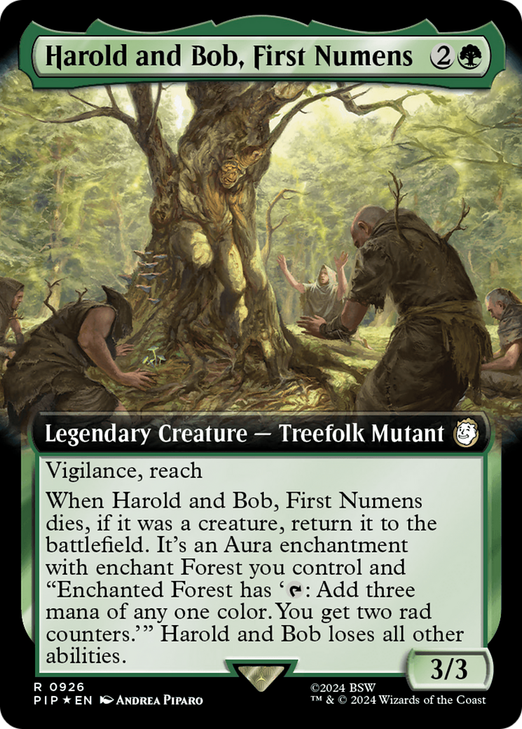 Harold and Bob, First Numens (Extended Art) (Surge Foil) [Fallout] MTG Single Magic: The Gathering | Red Claw Gaming