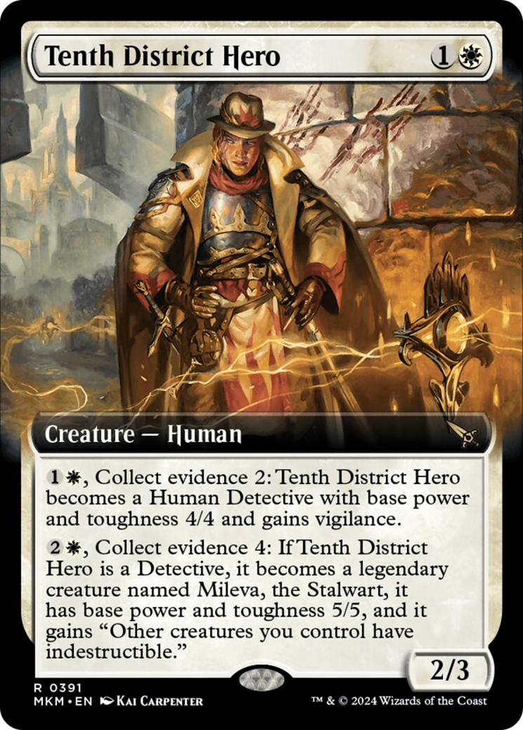 Tenth District Hero (Extended Art) [Murders at Karlov Manor] MTG Single Magic: The Gathering    | Red Claw Gaming