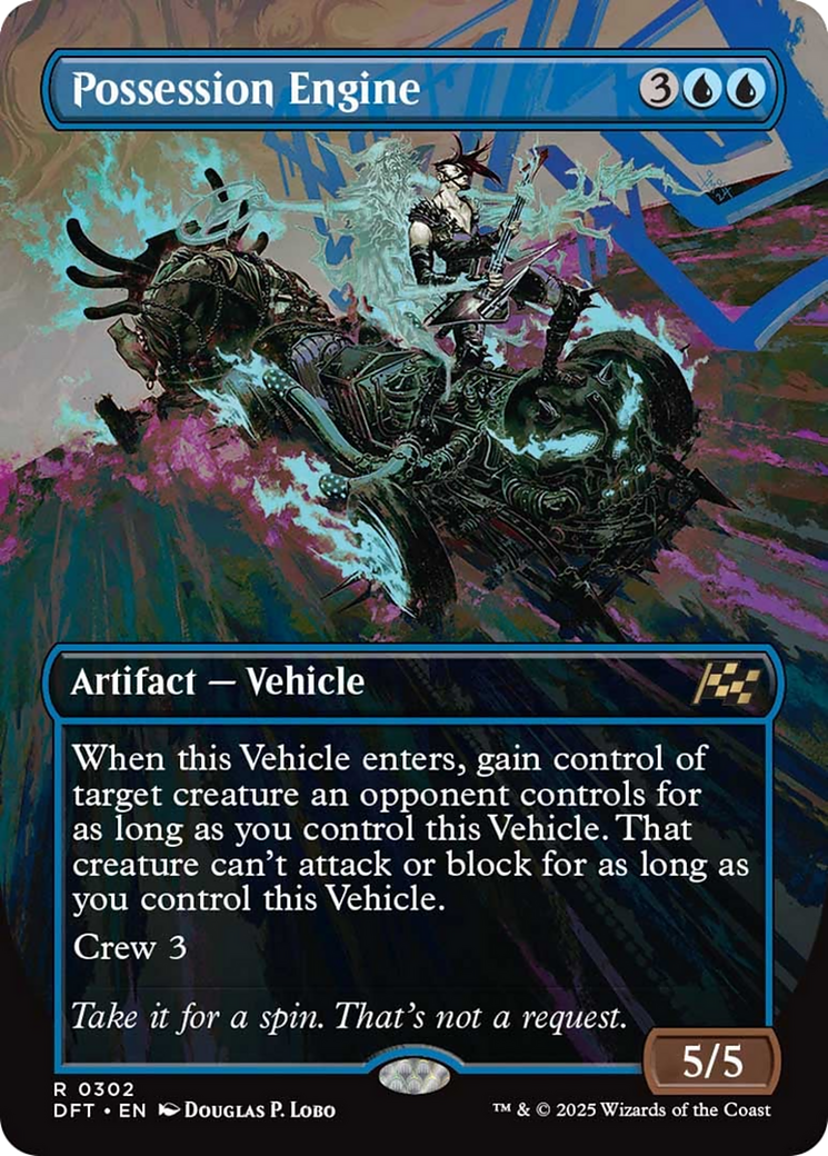 Possession Engine (Borderless) [Aetherdrift] MTG Single Magic: The Gathering | Red Claw Gaming