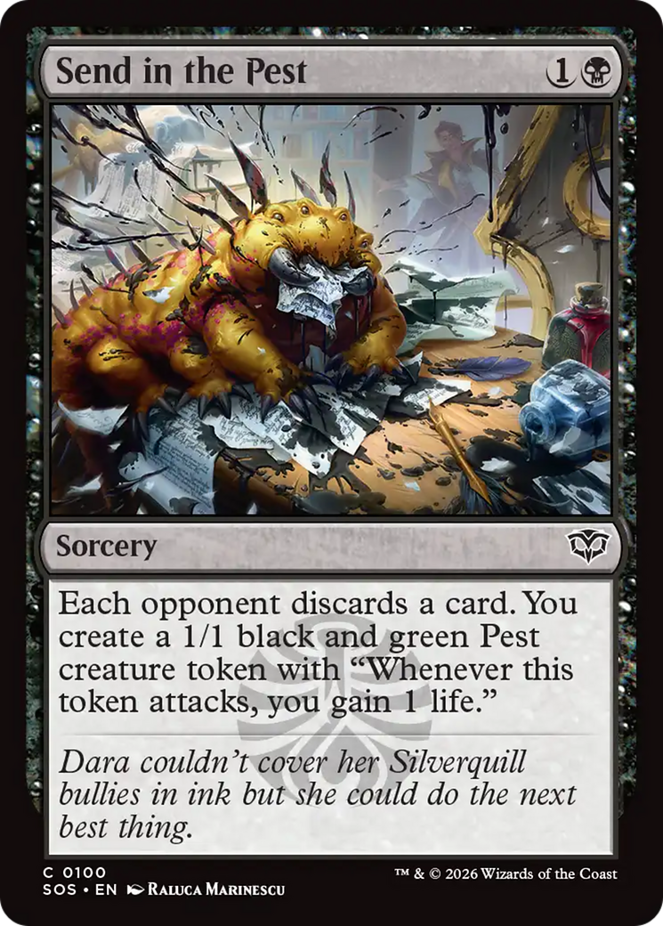 Send in the Pest [Secrets of Strixhaven] MTG Single Magic: The Gathering | Red Claw Gaming