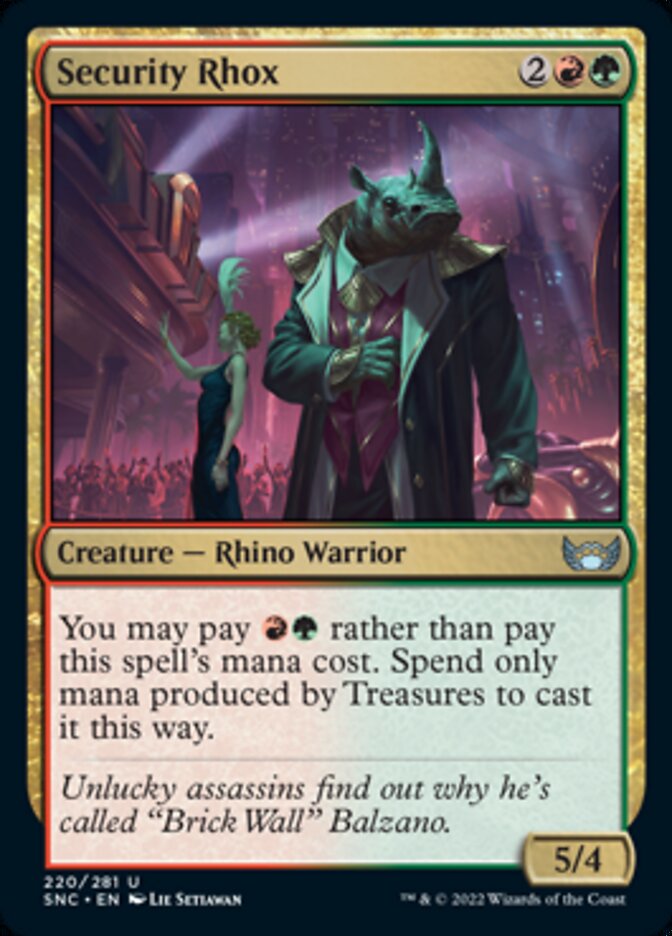 Security Rhox [Streets of New Capenna] MTG Single Magic: The Gathering | Red Claw Gaming