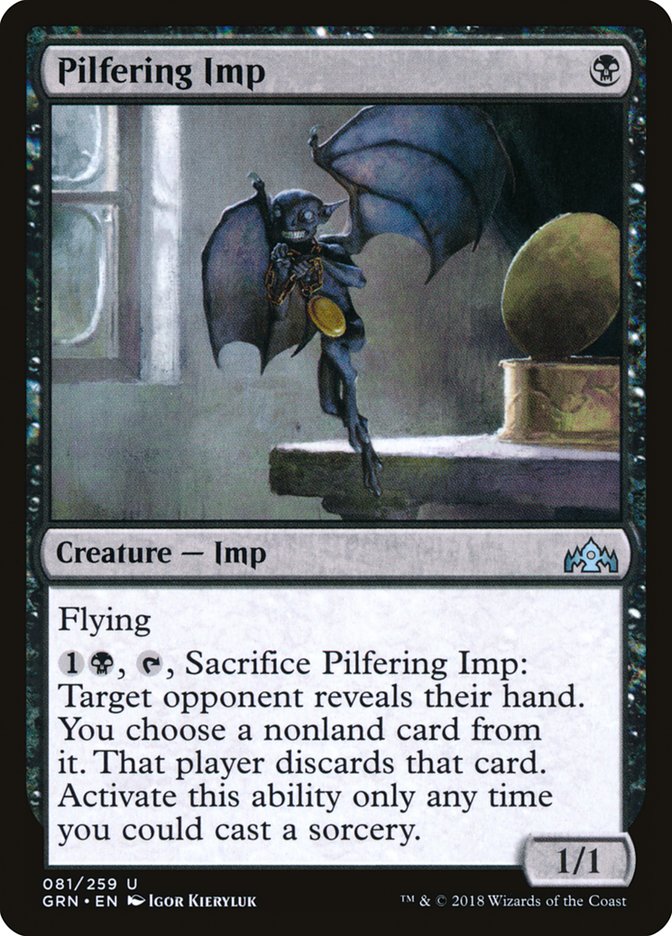 Pilfering Imp [Guilds of Ravnica] MTG Single Magic: The Gathering | Red Claw Gaming