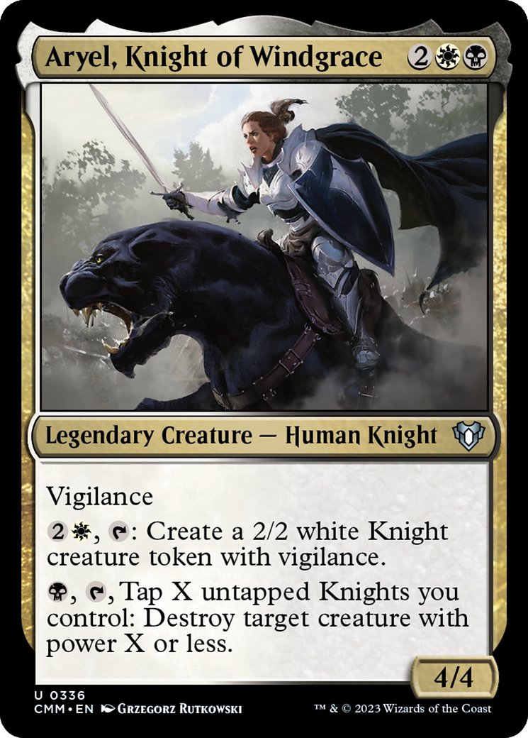 Aryel, Knight of Windgrace [Commander Masters] MTG Single Magic: The Gathering    | Red Claw Gaming
