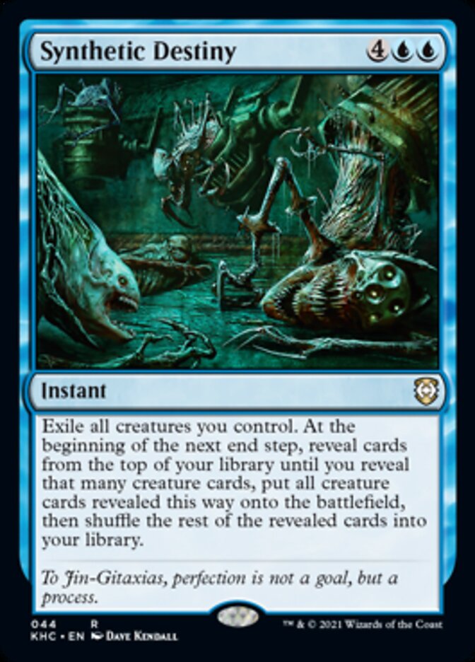 Synthetic Destiny [Kaldheim Commander] MTG Single Magic: The Gathering | Red Claw Gaming