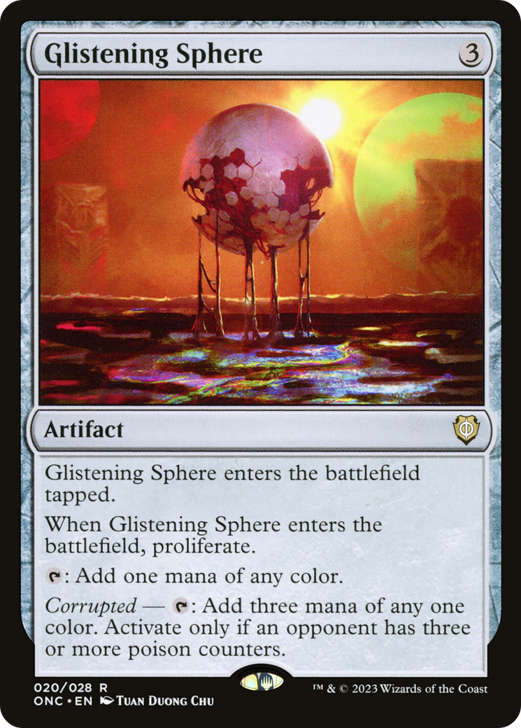 Glistening Sphere [Phyrexia: All Will Be One Commander] MTG Single Magic: The Gathering | Red Claw Gaming