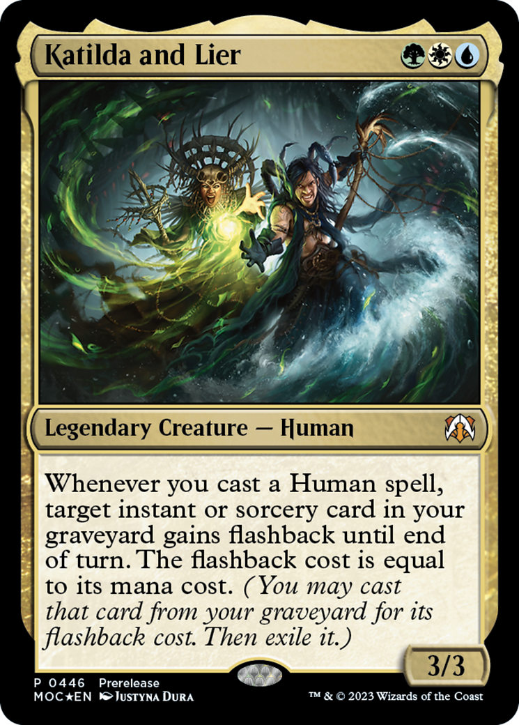 Katilda and Lier [March of the Machine Commander Prerelease Promos] MTG Single Magic: The Gathering | Red Claw Gaming