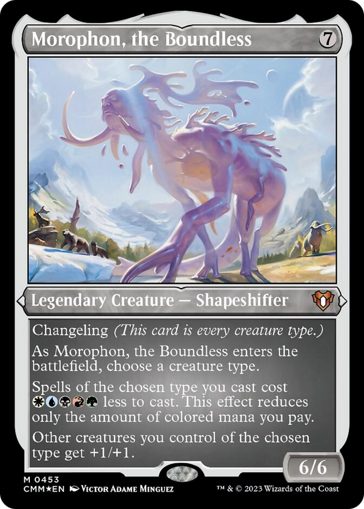 Morophon, the Boundless (Foil Etched) [Commander Masters] MTG Single Magic: The Gathering | Red Claw Gaming