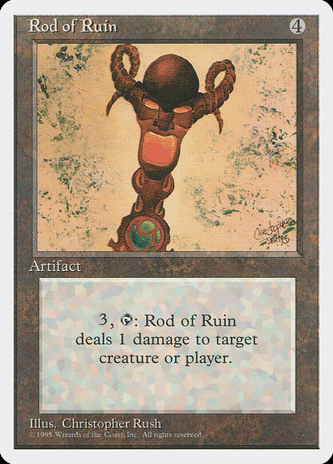 Rod of Ruin [Fourth Edition] MTG Single Magic: The Gathering | Red Claw Gaming