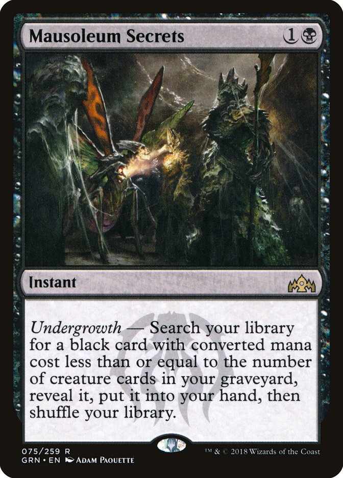 Mausoleum Secrets [Guilds of Ravnica] MTG Single Magic: The Gathering | Red Claw Gaming