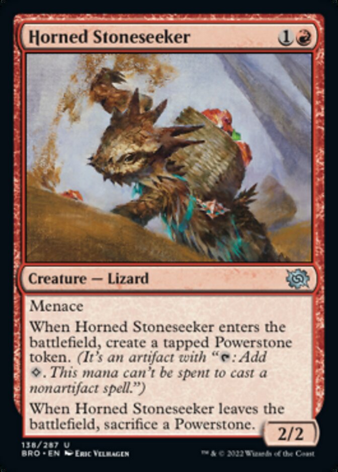 Horned Stoneseeker [The Brothers' War] MTG Single Magic: The Gathering | Red Claw Gaming