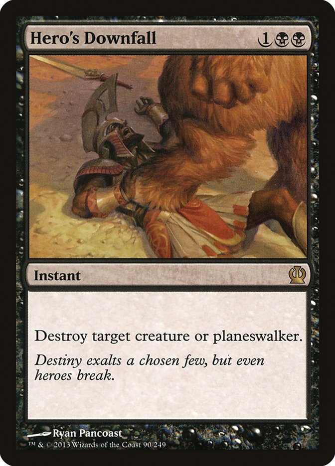 Hero's Downfall [Theros] MTG Single Magic: The Gathering | Red Claw Gaming
