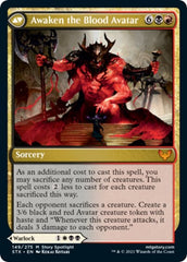 Extus, Oriq Overlord // Awaken the Blood Avatar [Strixhaven: School of Mages Prerelease Promos] MTG Single Magic: The Gathering | Red Claw Gaming