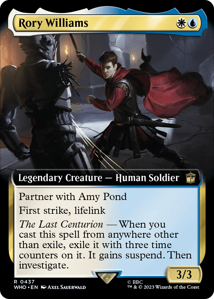 Rory Williams (Extended Art) [Doctor Who] MTG Single Magic: The Gathering | Red Claw Gaming