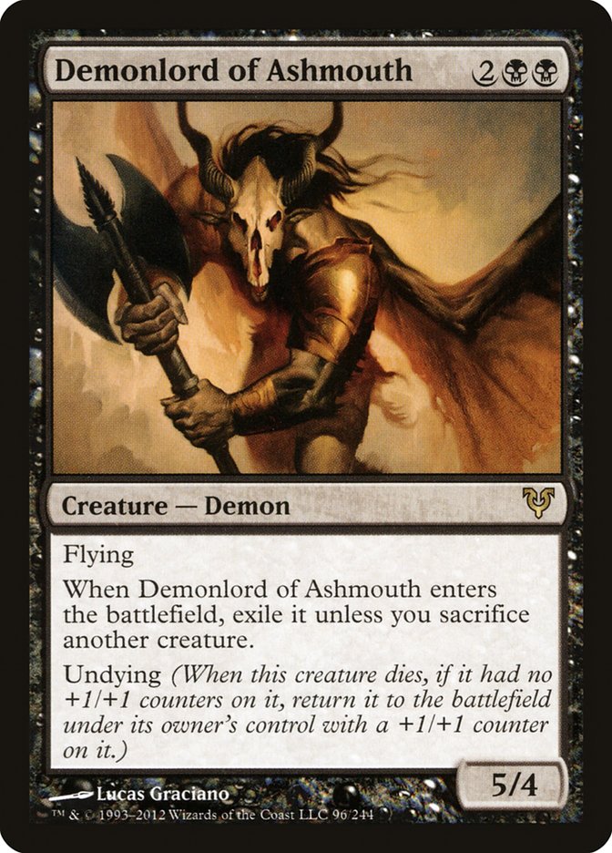 Demonlord of Ashmouth [Avacyn Restored] MTG Single Magic: The Gathering | Red Claw Gaming