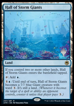 Hall of Storm Giants (Promo Pack) [Dungeons & Dragons: Adventures in the Forgotten Realms Promos] MTG Single Magic: The Gathering | Red Claw Gaming