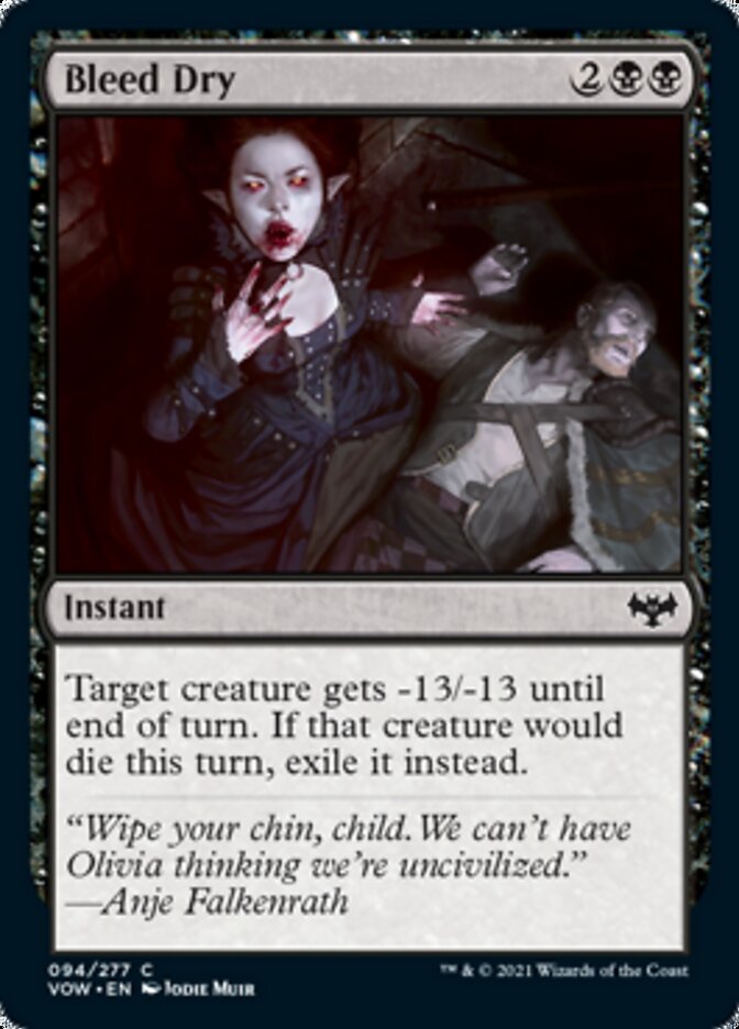 Bleed Dry [Innistrad: Crimson Vow] MTG Single Magic: The Gathering | Red Claw Gaming