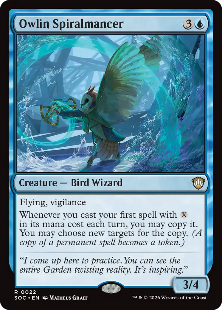 Owlin Spiralmancer [Secrets of Strixhaven Commander] MTG Single Magic: The Gathering | Red Claw Gaming