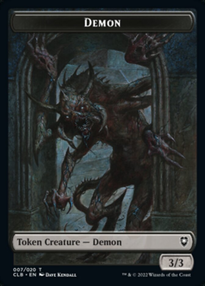 Demon Token [Commander Legends: Battle for Baldur's Gate Tokens] MTG Single Magic: The Gathering | Red Claw Gaming