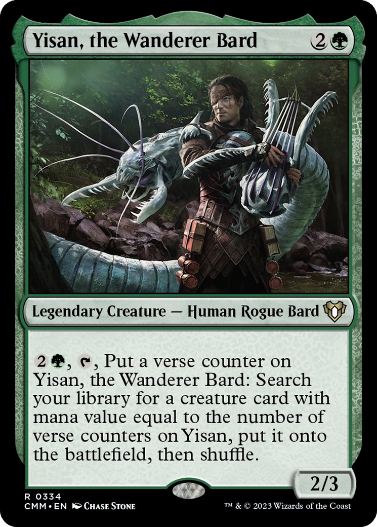 Yisan, the Wanderer Bard [Commander Masters] MTG Single Magic: The Gathering | Red Claw Gaming