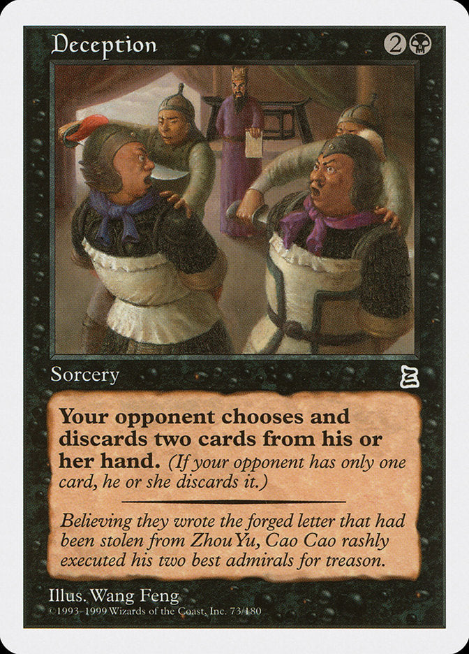 Deception [Portal Three Kingdoms] MTG Single Magic: The Gathering | Red Claw Gaming