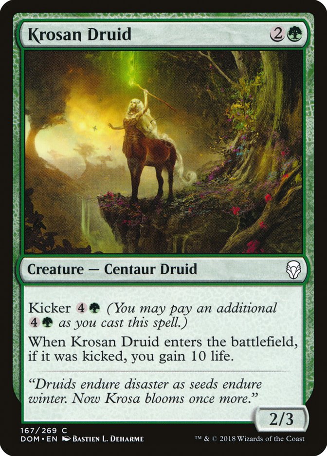 Krosan Druid [Dominaria] MTG Single Magic: The Gathering | Red Claw Gaming