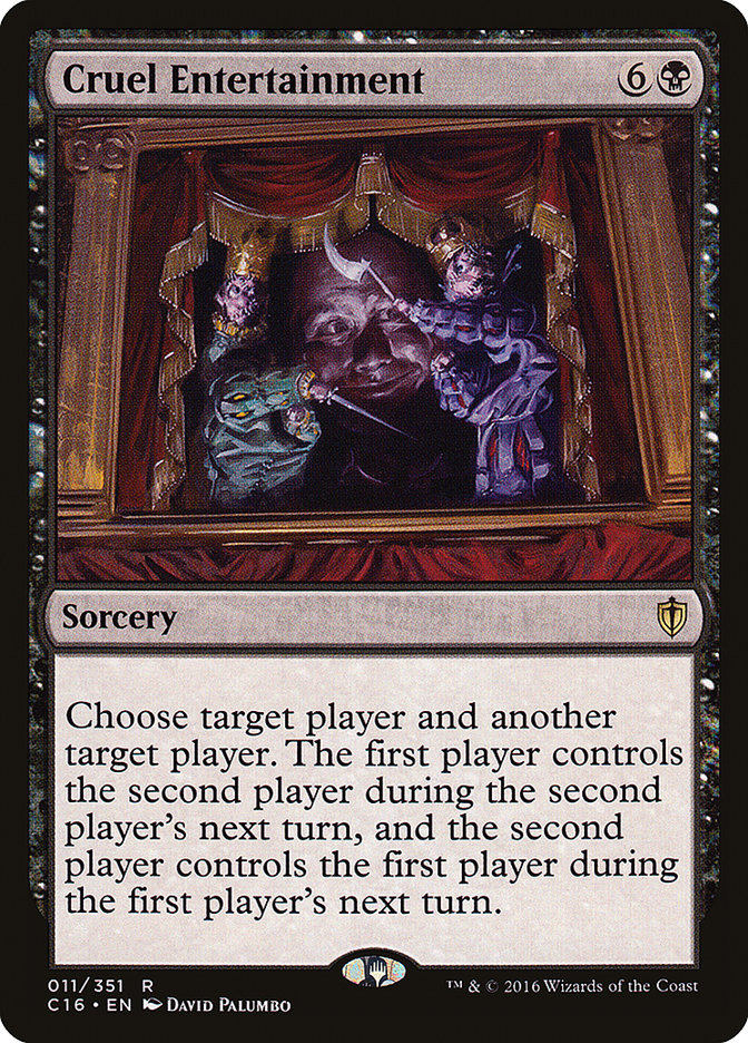 Cruel Entertainment [Commander 2016] MTG Single Magic: The Gathering | Red Claw Gaming