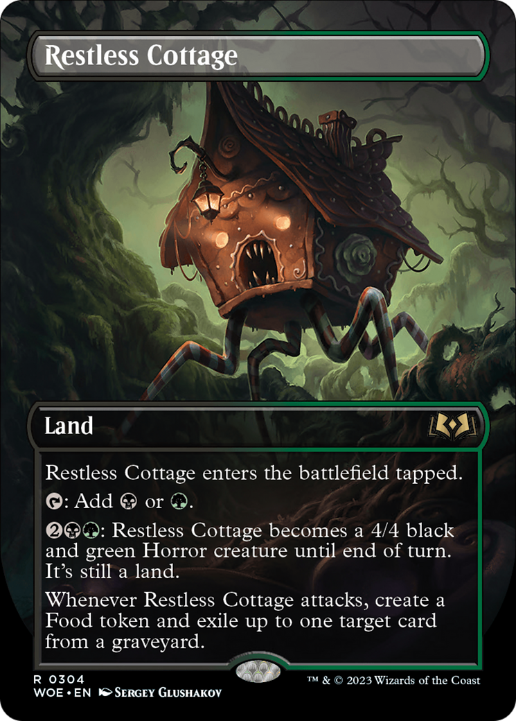 Restless Cottage (Borderless Alternate Art) [Wilds of Eldraine] MTG Single Magic: The Gathering | Red Claw Gaming