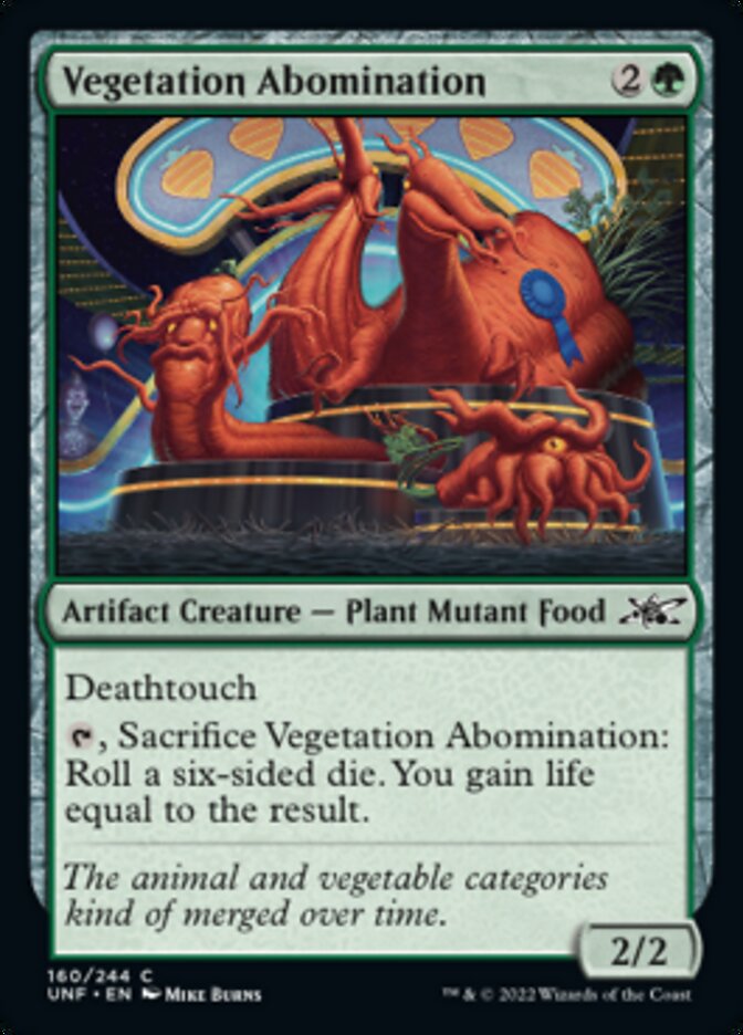 Vegetation Abomination [Unfinity] MTG Single Magic: The Gathering    | Red Claw Gaming