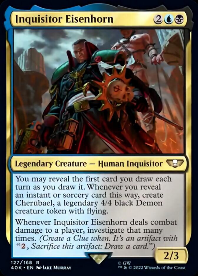 Inquisitor Eisenhorn (Surge Foil) [Warhammer 40,000] MTG Single Magic: The Gathering | Red Claw Gaming