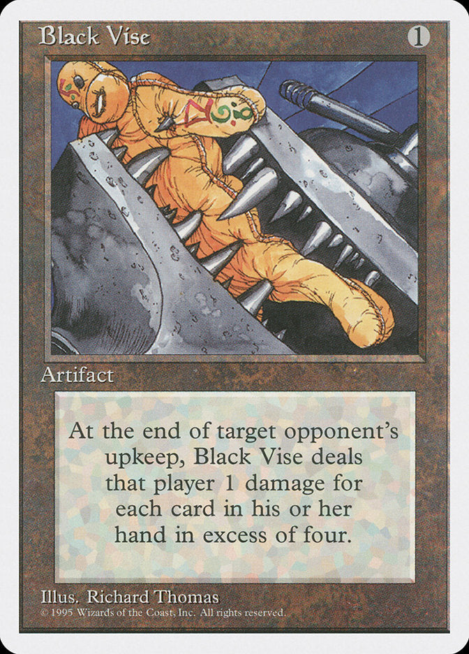 Black Vise [Fourth Edition] MTG Single Magic: The Gathering | Red Claw Gaming