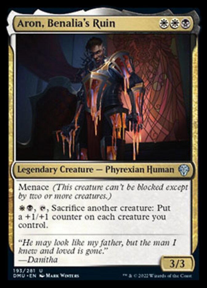 Aron, Benalia's Ruin [Dominaria United] MTG Single Magic: The Gathering | Red Claw Gaming