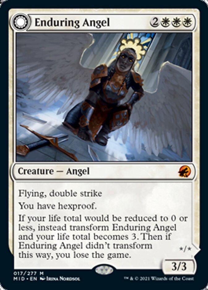 Enduring Angel // Angelic Enforcer [Innistrad: Midnight Hunt] MTG Single Magic: The Gathering | Red Claw Gaming