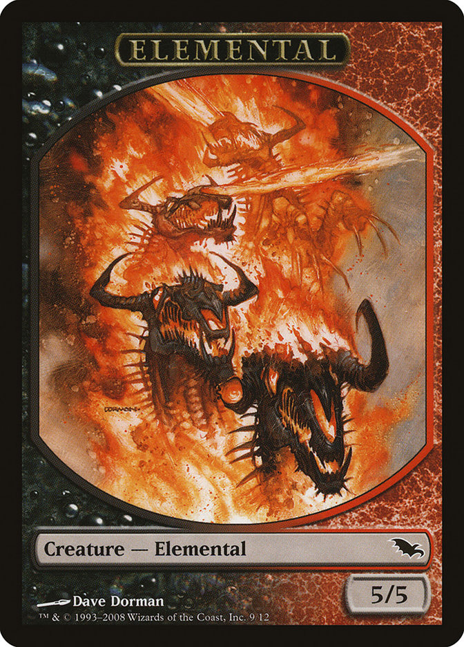 Elemental Token (9/12) [Shadowmoor Tokens] MTG Single Magic: The Gathering | Red Claw Gaming