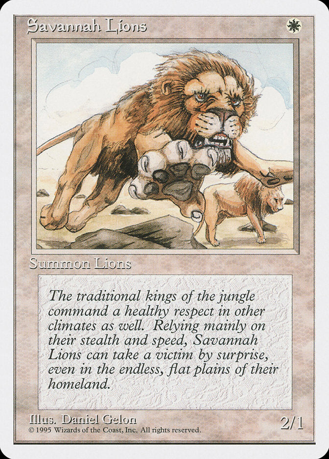 Savannah Lions [Fourth Edition] MTG Single Magic: The Gathering | Red Claw Gaming