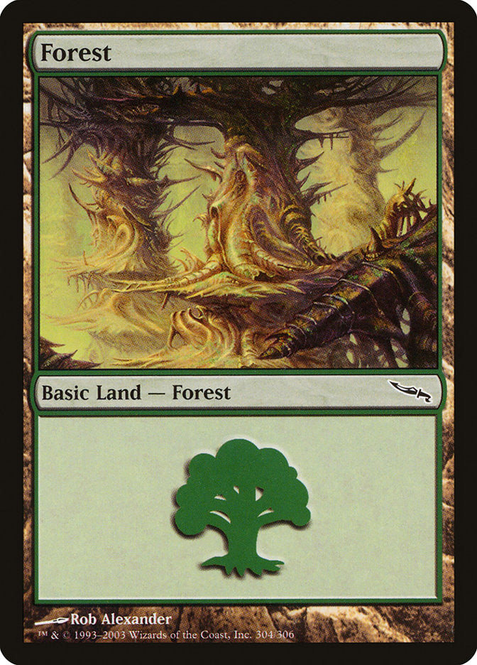 Forest (304) [Mirrodin] MTG Single Magic: The Gathering | Red Claw Gaming