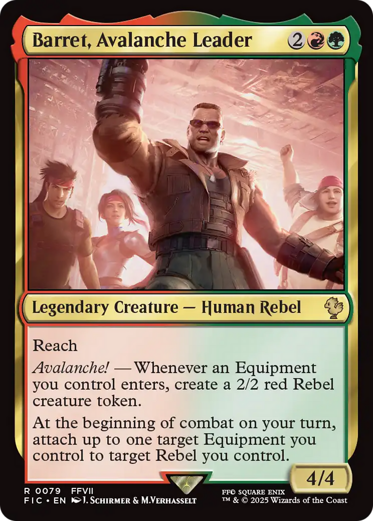 Barret, Avalanche Leader [FINAL FANTASY Commander] MTG Single Magic: The Gathering | Red Claw Gaming