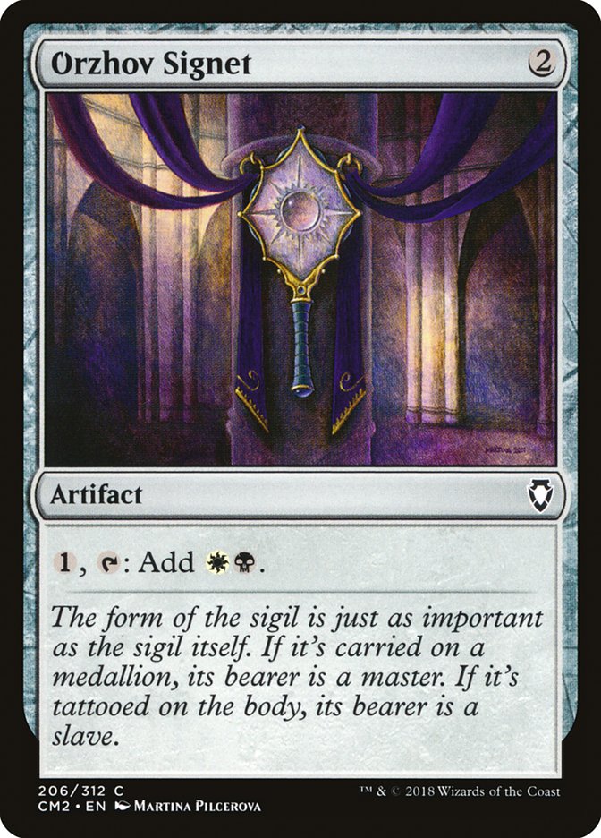 Orzhov Signet [Commander Anthology Volume II] MTG Single Magic: The Gathering | Red Claw Gaming