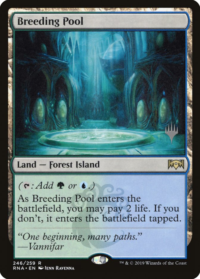 Breeding Pool (Promo Pack) [Ravnica Allegiance Promos] MTG Single Magic: The Gathering | Red Claw Gaming