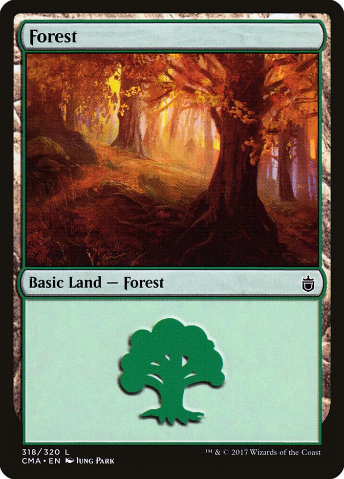 Forest (318) [Commander Anthology] MTG Single Magic: The Gathering | Red Claw Gaming