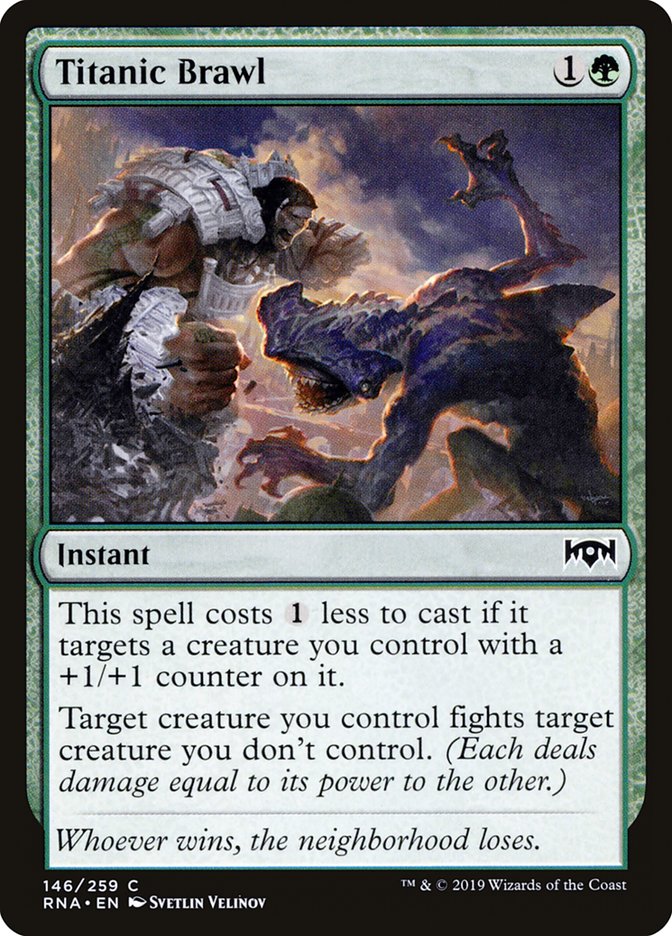 Titanic Brawl [Ravnica Allegiance] MTG Single Magic: The Gathering | Red Claw Gaming