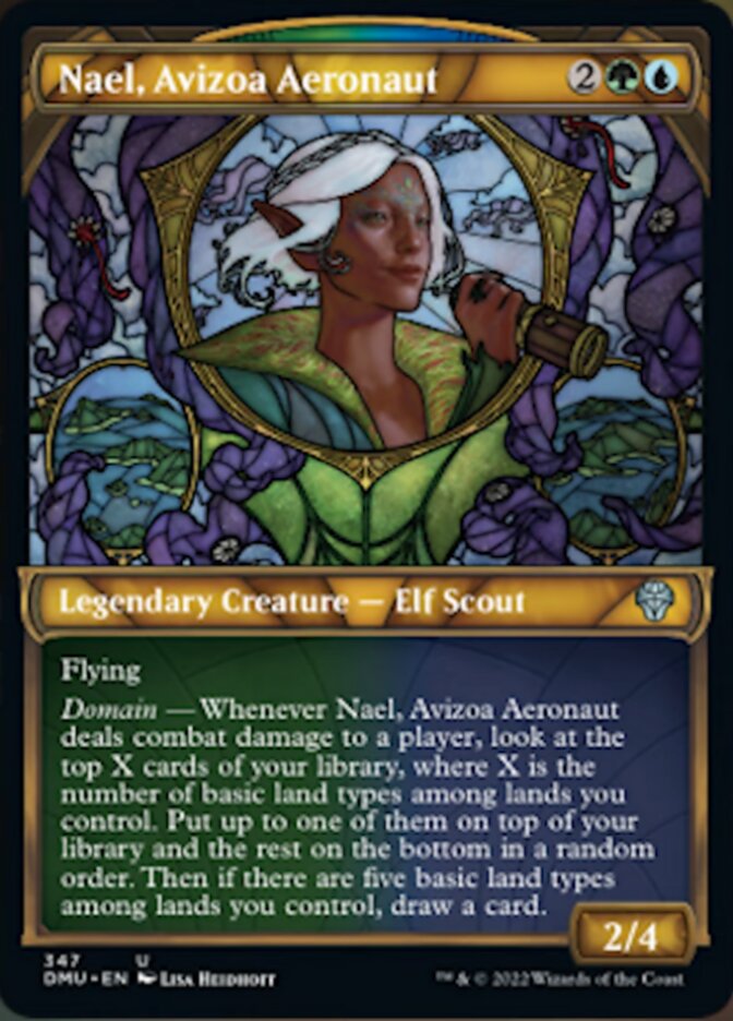 Nael, Avizoa Aeronaut (Showcase Textured) [Dominaria United] MTG Single Magic: The Gathering | Red Claw Gaming